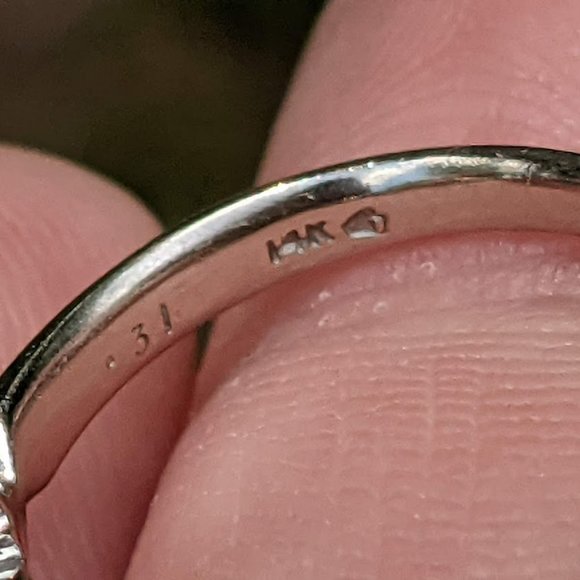 14k Gold Diamond Engagement Ring - Picture 9 of 9